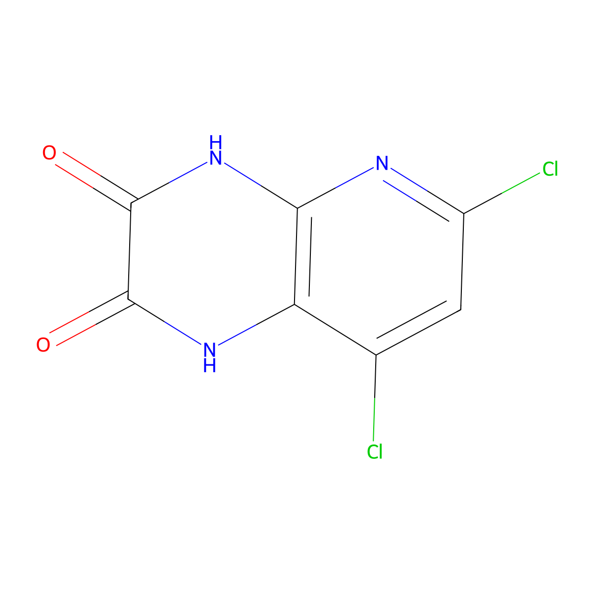 6,8-Dichloropyrido[2,3-b]pyrazine-2,3(1H,4H)-dione molecular structure, CAS 1347918-86-8