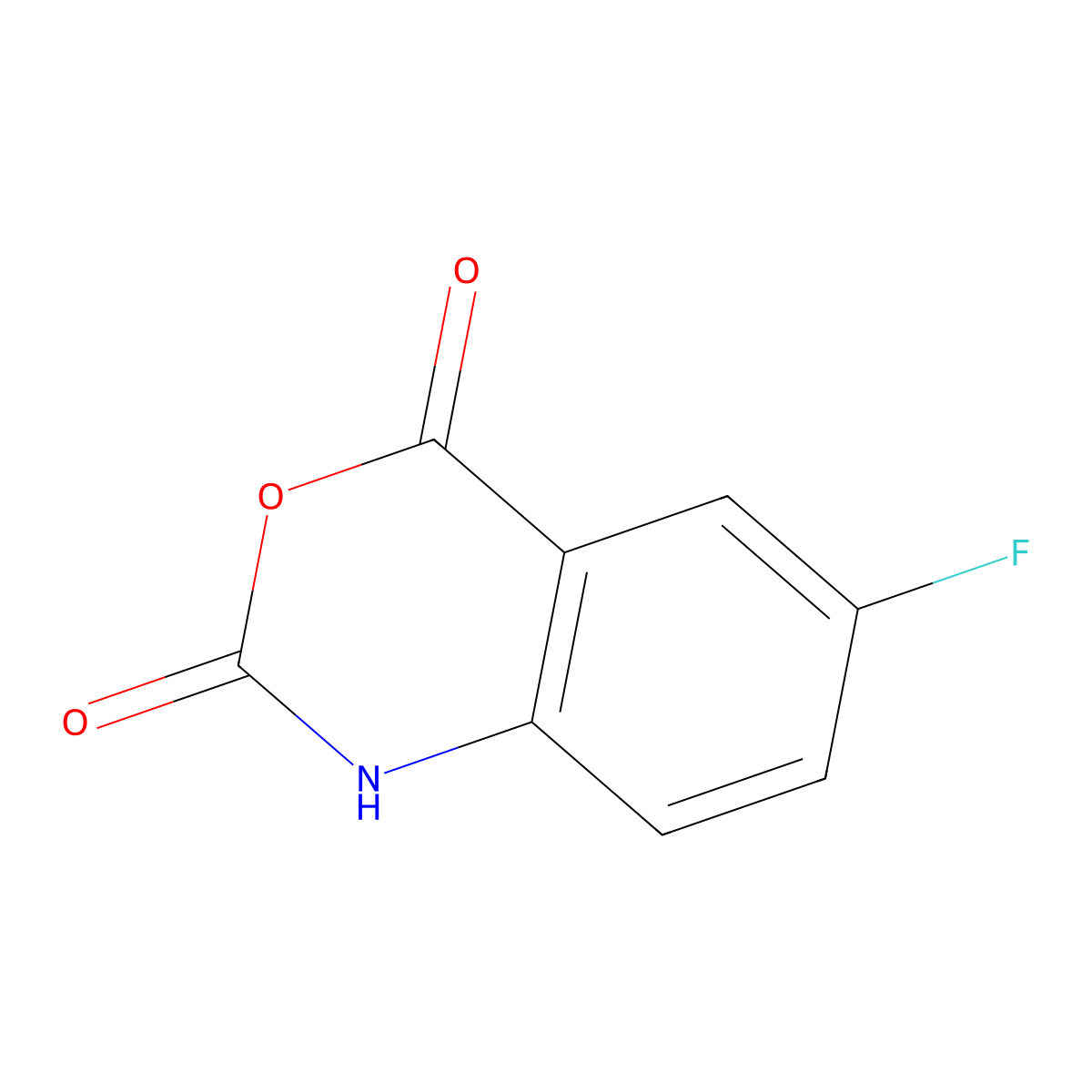 5-Fluoroisatoic anhydride molecular structure, CAS 134792-45-3