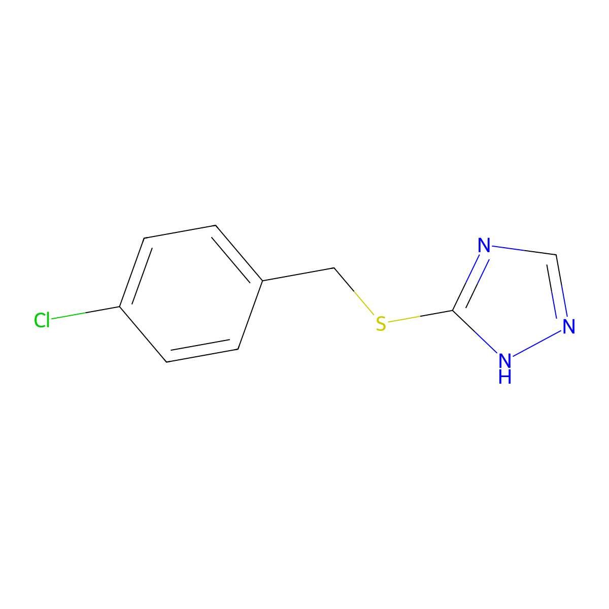 3-[(4-Chlorobenzyl)Thio]-1H-1,2,4-Triazole molecular structure, CAS 134796-34-2