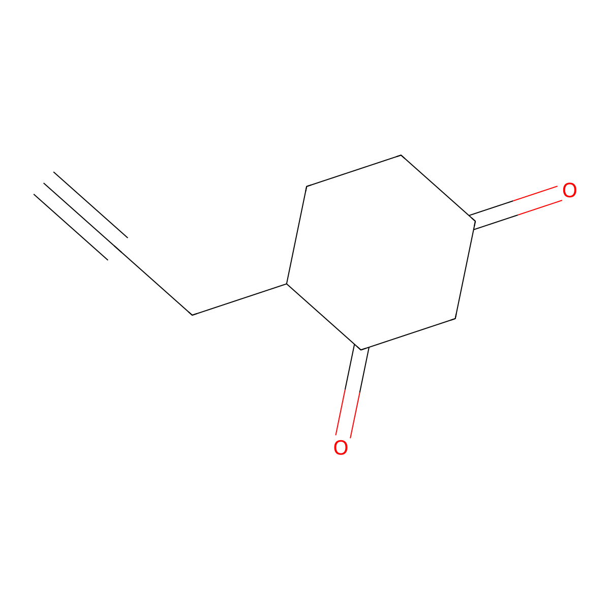 4-(Prop-2-yn-1-yl)cyclohexane-1,3-dione molecular structure, CAS 134796-49-9