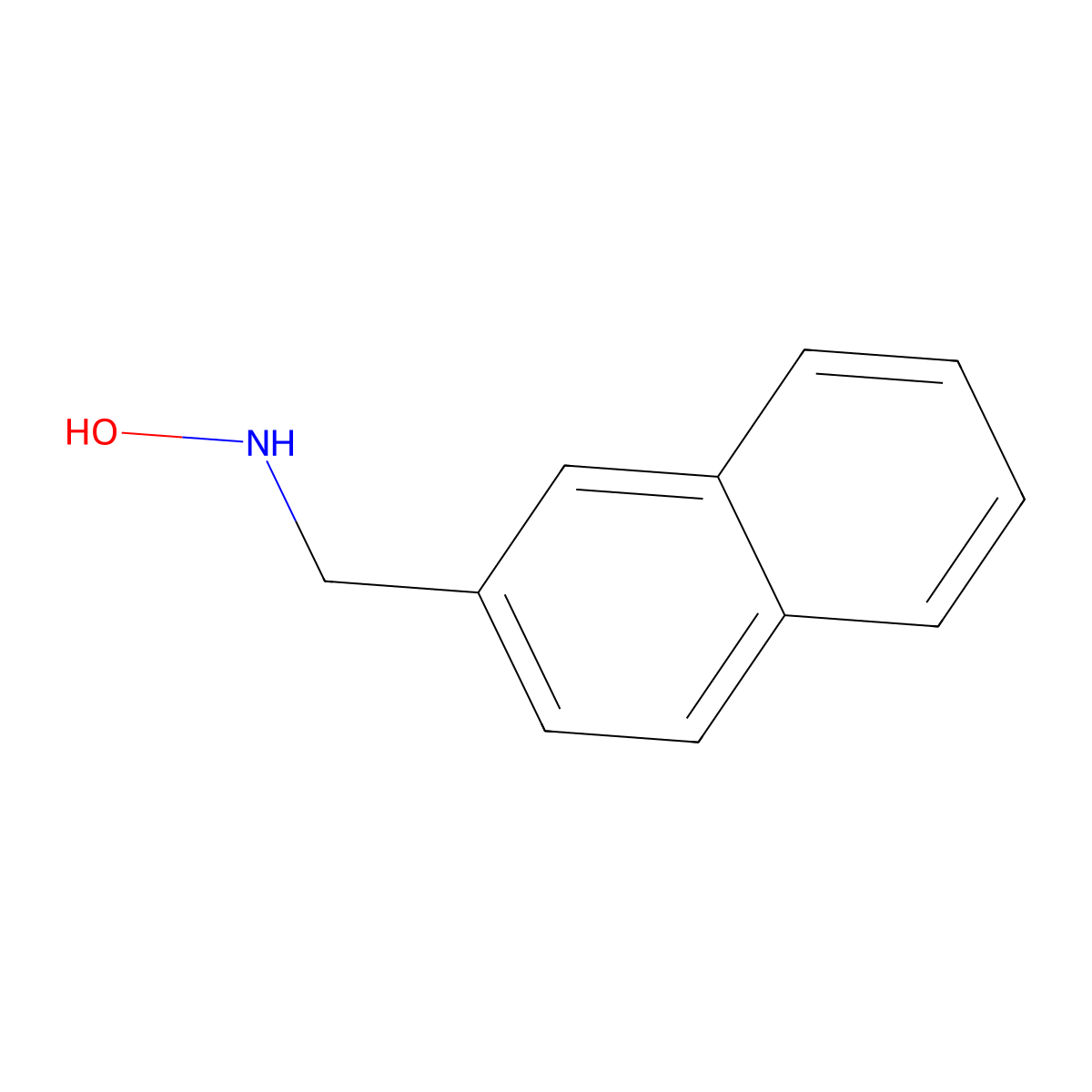 N-(naphthalen-2-ylmethyl)hydroxylamine molecular structure, CAS 134796-86-4
