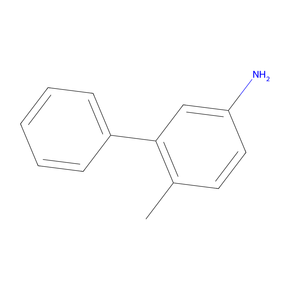 6-Methyl-biphenyl-3-ylamine molecular structure, CAS 13480-37-0