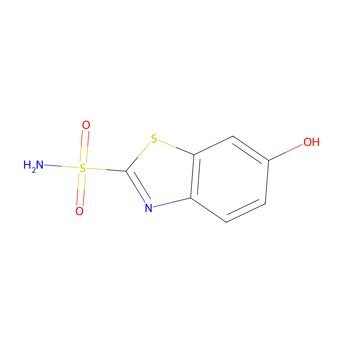 6-Hydroxy-1,3-benzothiazole-2-sulfonamide molecular structure, CAS 1348093-27-5