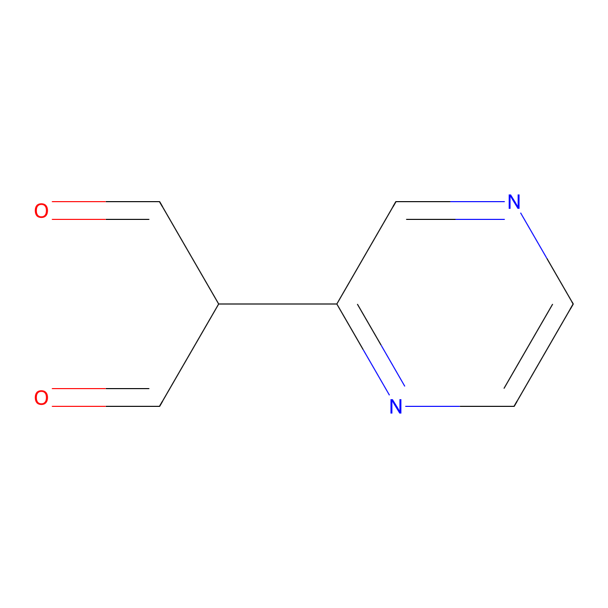2-(Pyrazin-2-yl)malonaldehyde molecular structure, CAS 13481-00-0