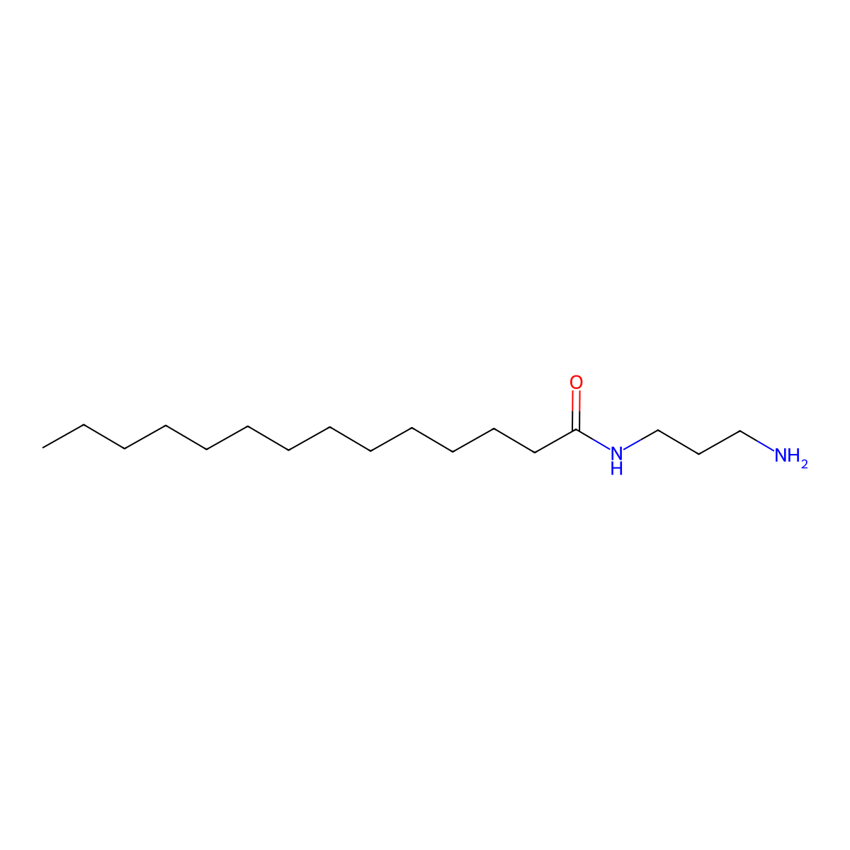 N-(3-Aminopropyl)myristamide molecular structure, CAS 13482-06-9