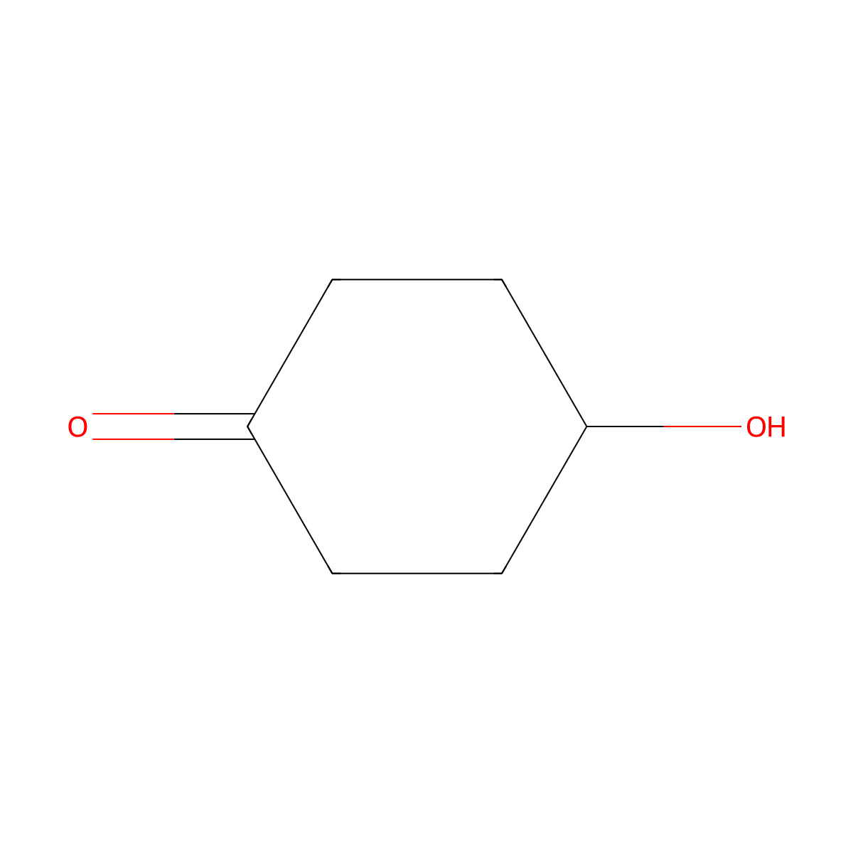 4-Hydroxycyclohexanone molecular structure, CAS 13482-22-9