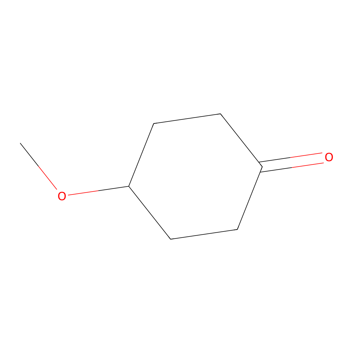 4-Methoxycyclohexanone molecular structure, CAS 13482-23-0