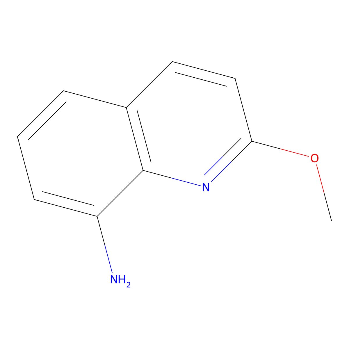 2-Methoxyquinolin-8-amine molecular structure, CAS 134829-04-2