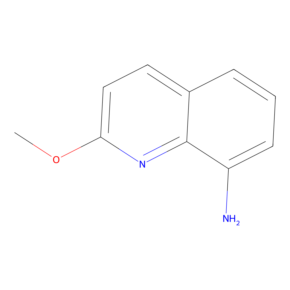 2-Methoxyquinolin-8-amine molecular structure, CAS 134829-04-2