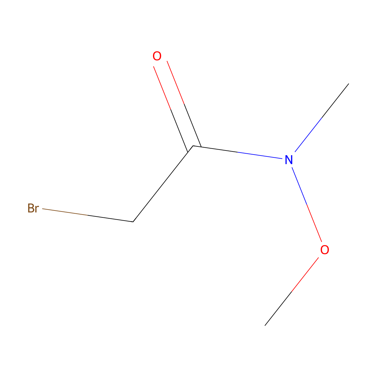 2-Bromo-N-methoxy-N-methylacetamide molecular structure, CAS 134833-83-3