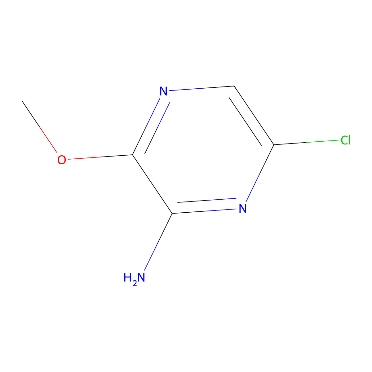 6-Chloro-3-methoxypyrazin-2-amine molecular structure, CAS 13484-49-6