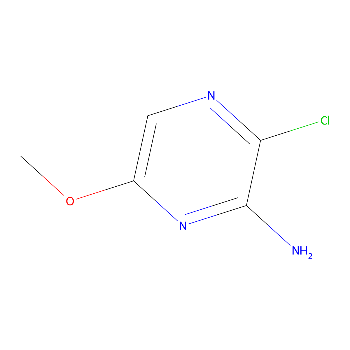 3-Chloro-6-methoxypyrazin-2-amine molecular structure, CAS 13484-56-5