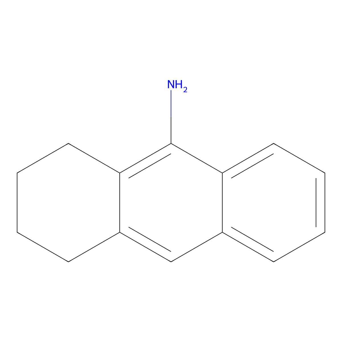 1,2,3,4-Tetrahydro-9-anthracenamine molecular structure, CAS 1348473-64-2