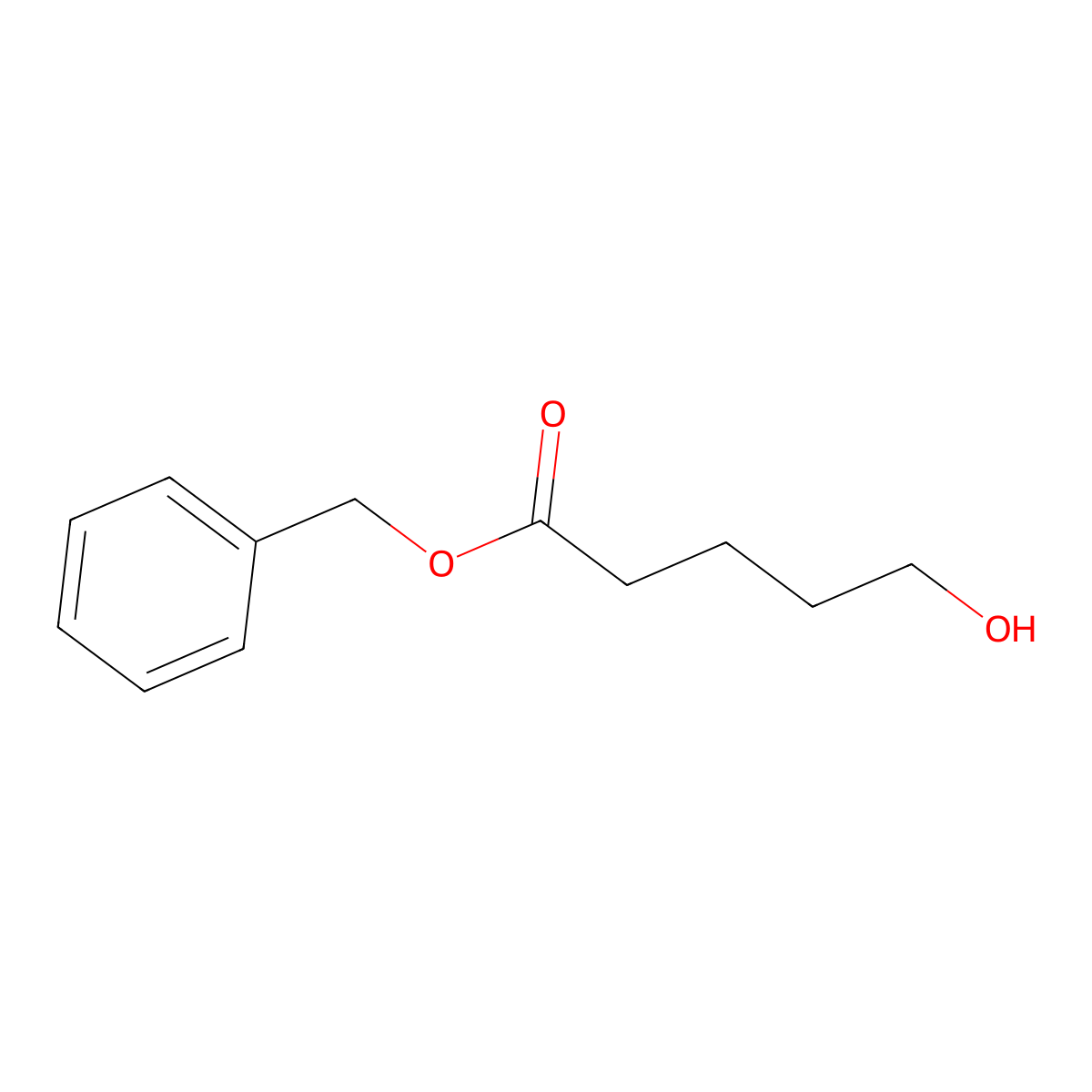 Benzyl 5-hydroxypentanoate molecular structure, CAS 134848-96-7