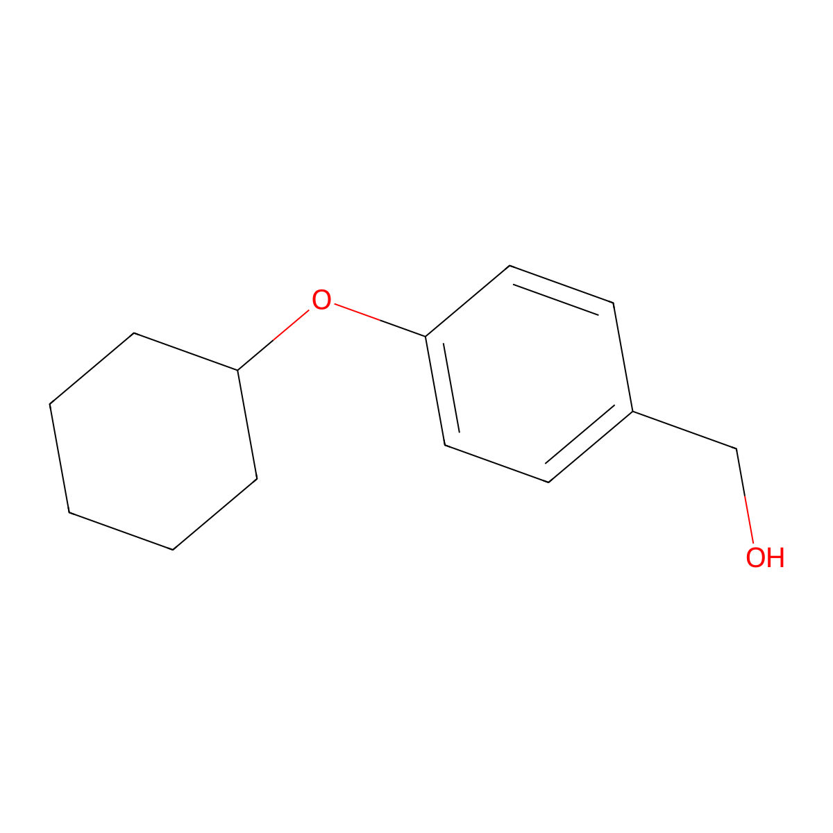 (4-(Cyclohexyloxy)phenyl)methanol molecular structure, CAS 13485-84-2