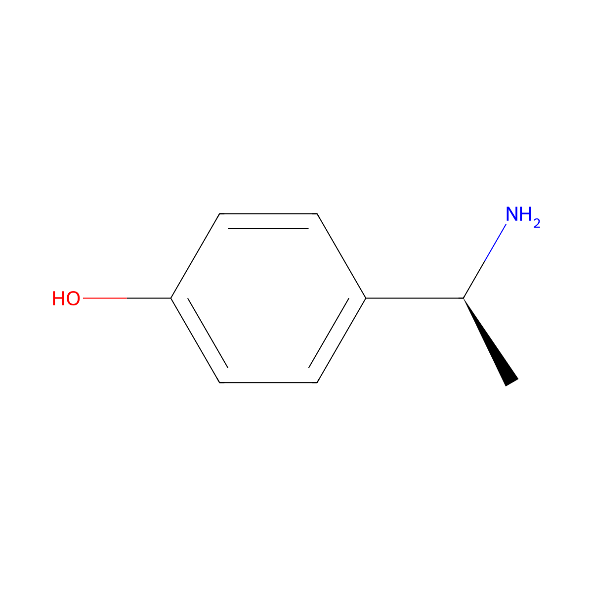 (S)-4-(1-Aminoethyl)phenol molecular structure, CAS 134855-89-3