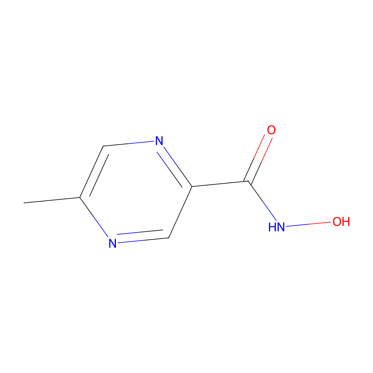 N-Hydroxy-5-methylpyrazine-2-carboxamide molecular structure, CAS 1348569-85-6