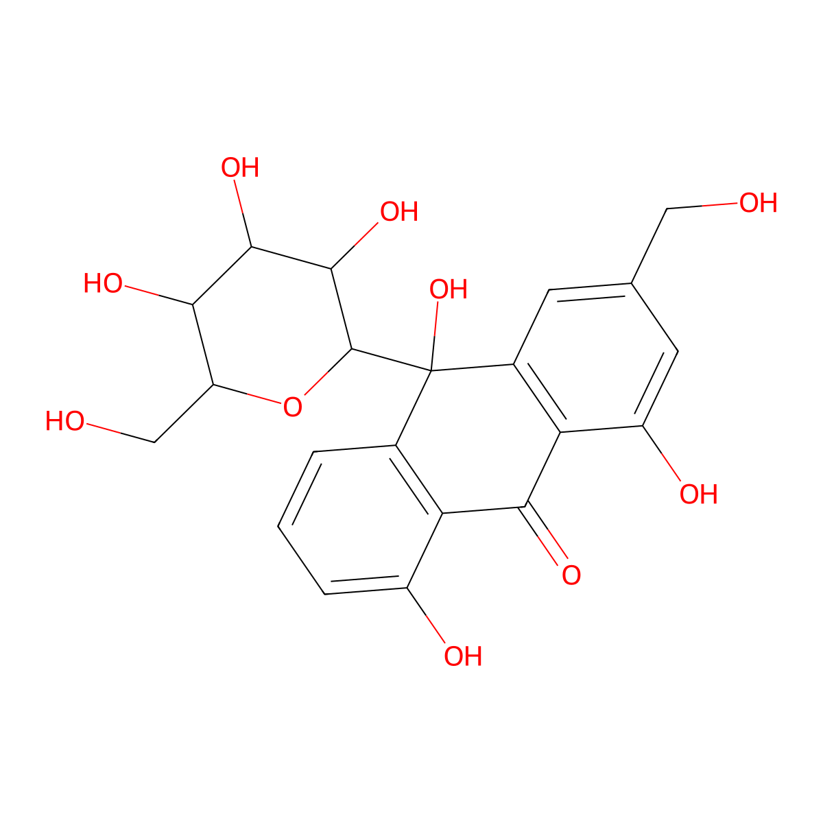 10-Hydroxyaloin B molecular structure, CAS 134863-92-6