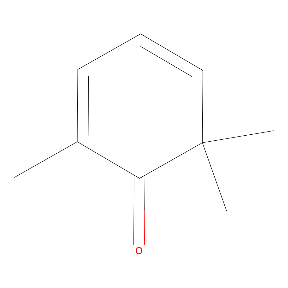 2,6,6-Trimethyl-2,4-cyclohexadien-1-one molecular structure, CAS 13487-30-4