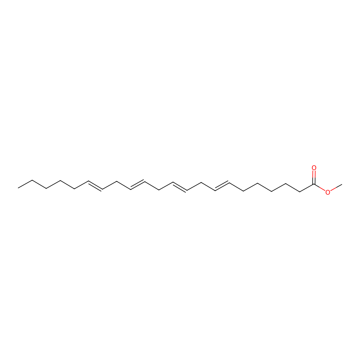 Methyl docosa-7,10,13,16-tetraenoate molecular structure, CAS 13487-42-8