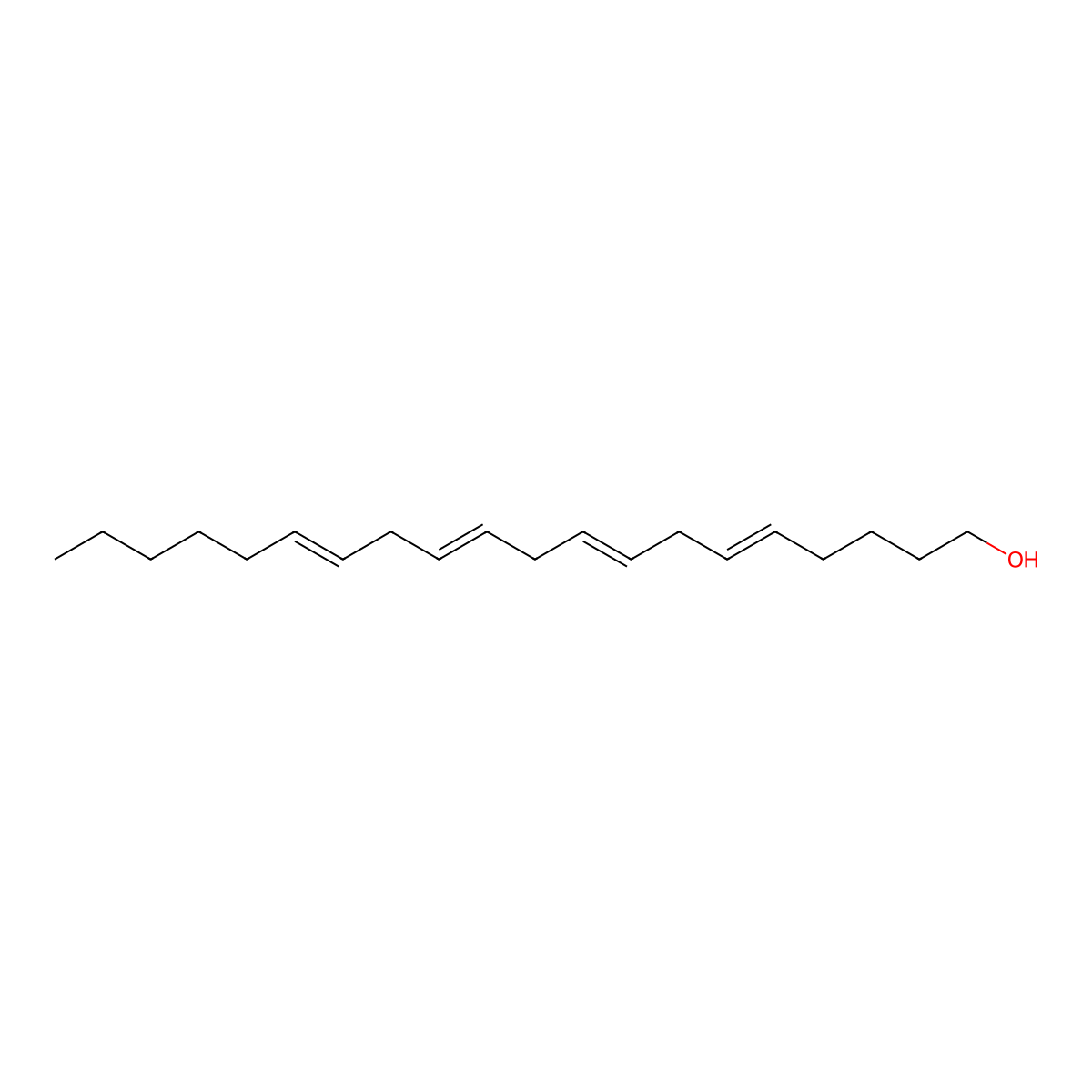 Arachidonyl alcohol molecular structure, CAS 13487-46-2