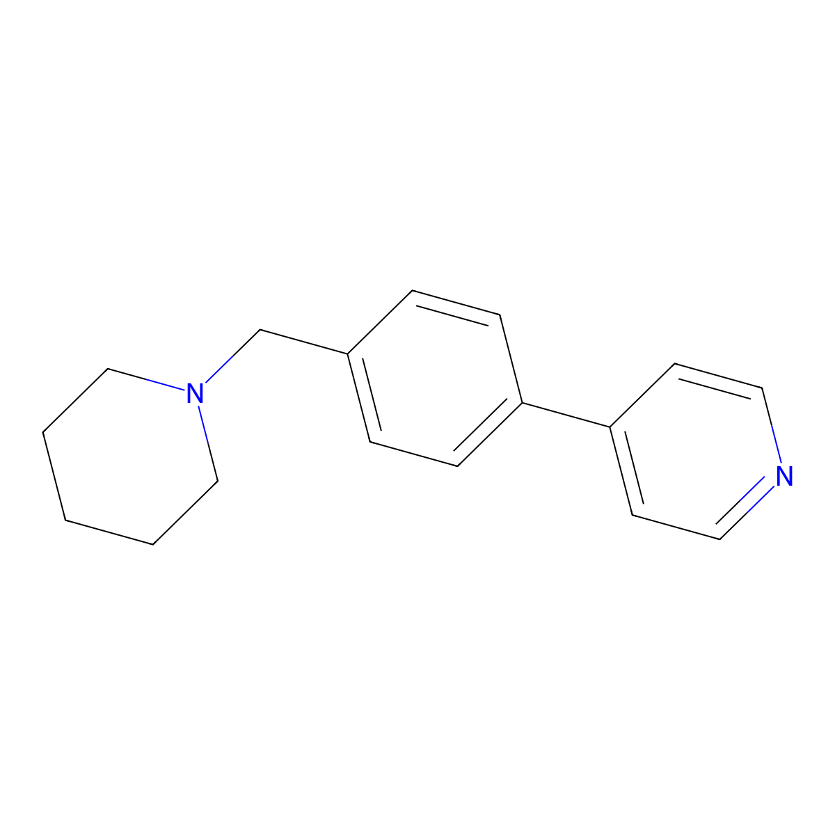 4-[4-(Piperidin-1-ylmethyl)phenyl]pyridine molecular structure, CAS 1348725-81-4