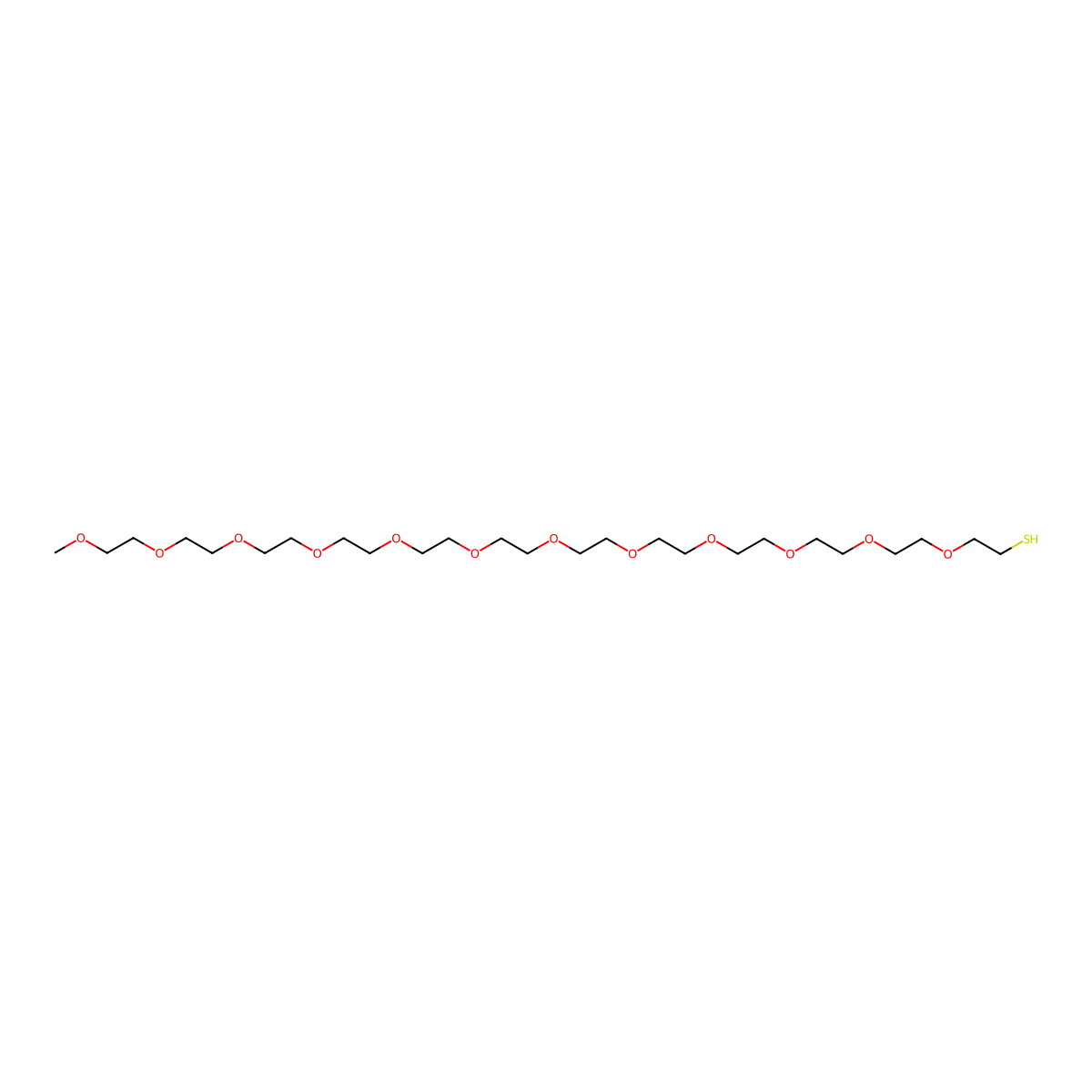 m-PEG12-Thiol molecular structure, CAS 134874-49-0