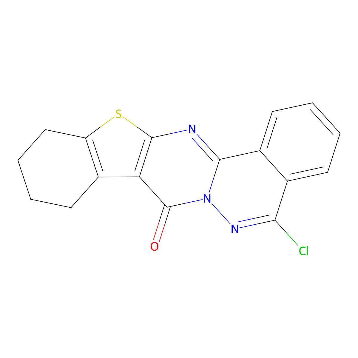 20-Chloro-10-thia-1,12,21-triazapentacyclo[11.8.0.0^{3,11}.0^{4,9}.0^{14,19}]henicosa-3(11),4(9),12,14(19),15,17,20-heptaen-2-one molecular structure, CAS 134878-71-0