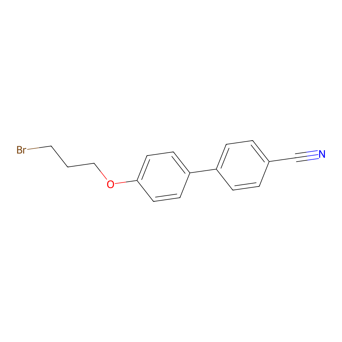 4-[4-(3-Bromopropoxy)phenyl]benzonitrile molecular structure, CAS 134880-32-3