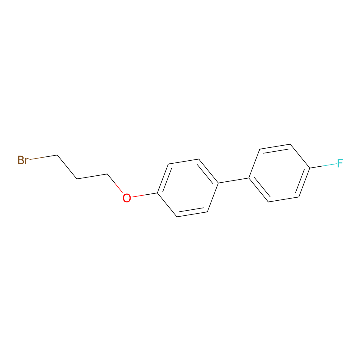 4-(3-Bromopropoxy)-4'-fluoro-1,1'-biphenyl molecular structure, CAS 134880-36-7