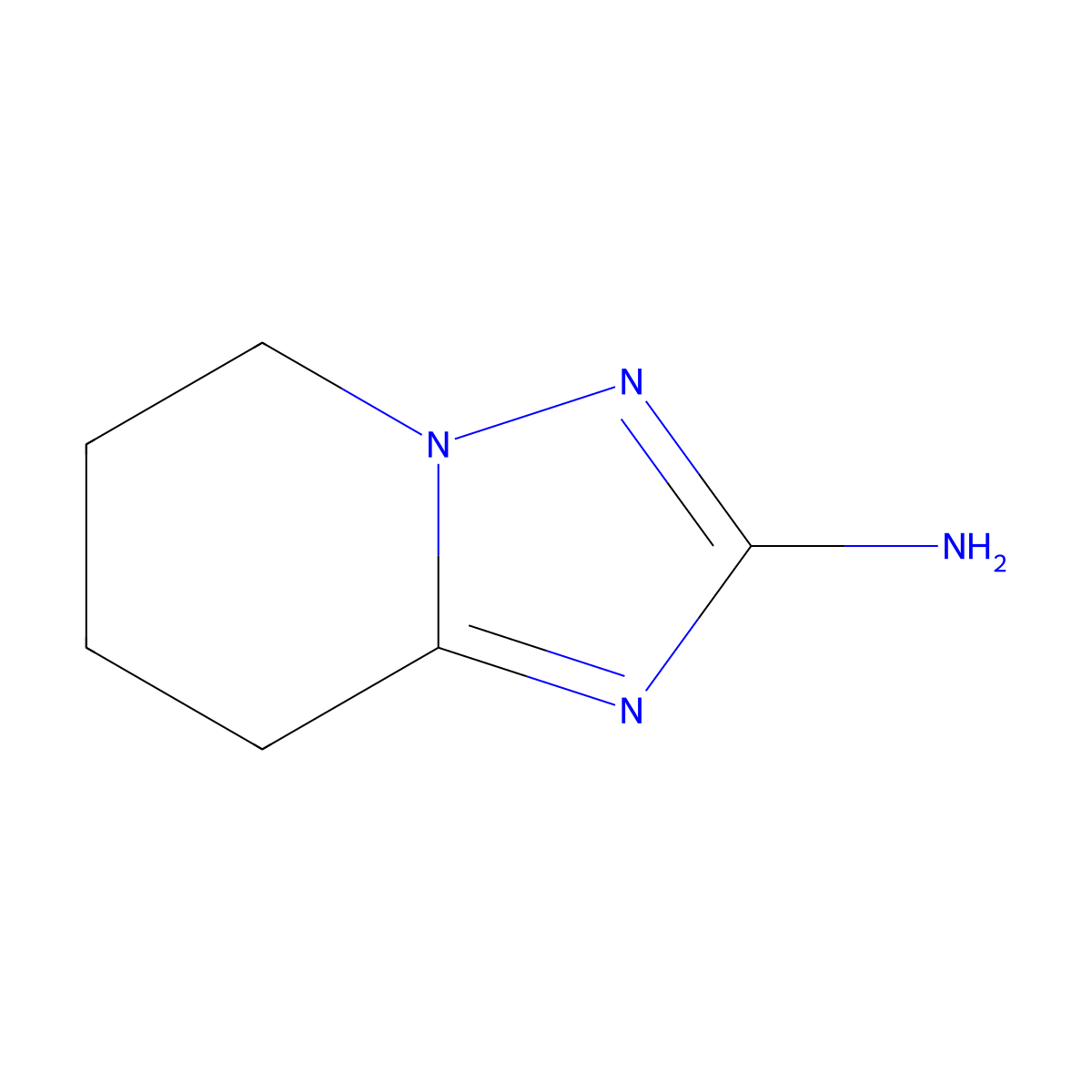 5,6,7,8-Tetrahydro-[1,2,4]triazolo[1,5-A]pyridin-2-amine molecular structure, CAS 134881-57-5