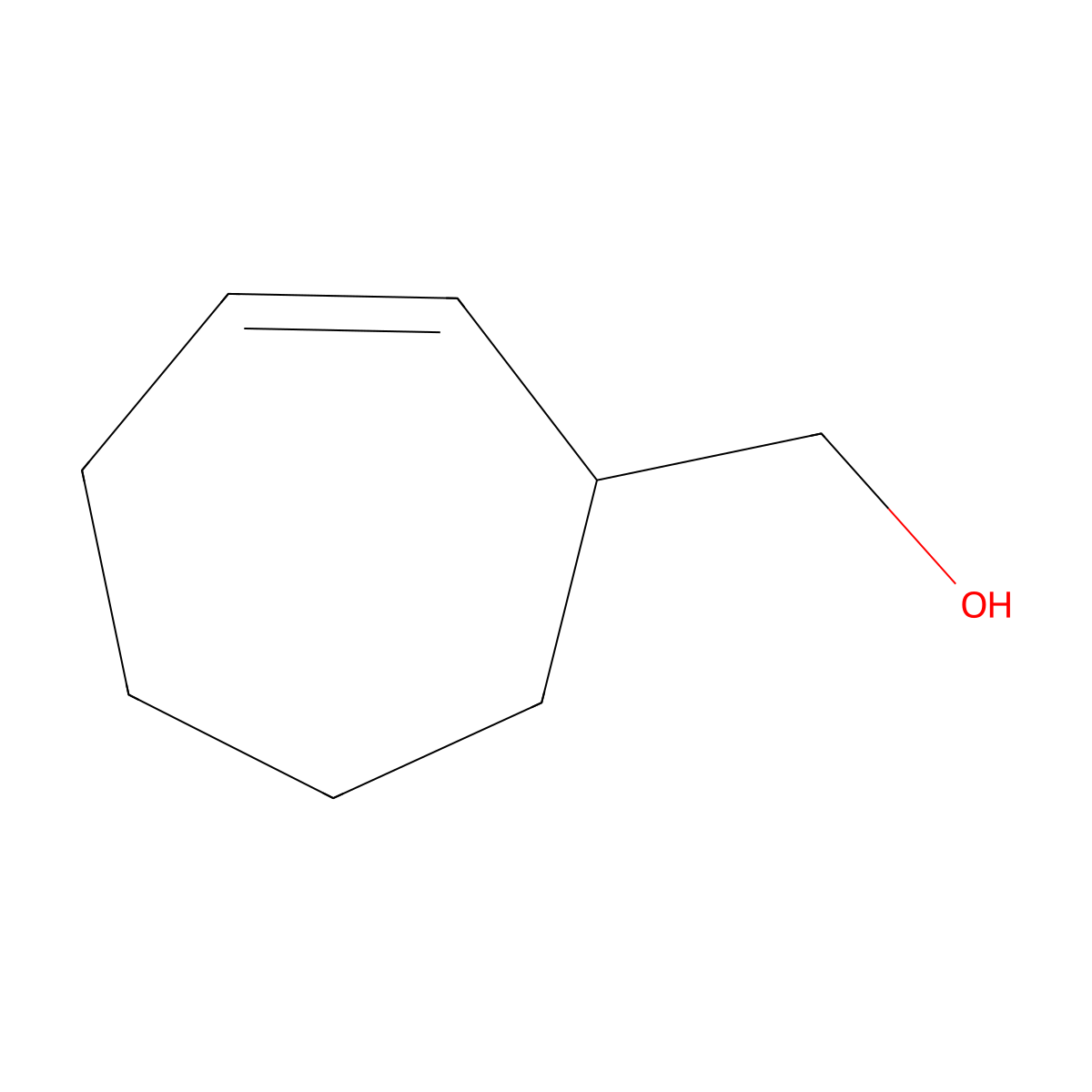 (Cyclohept-2-en-1-yl)methanol molecular structure, CAS 134889-65-9
