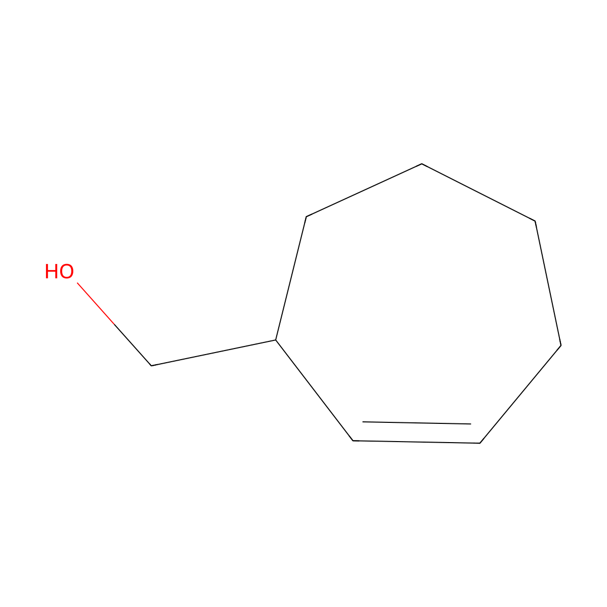 (Cyclohept-2-en-1-yl)methanol molecular structure, CAS 134889-65-9