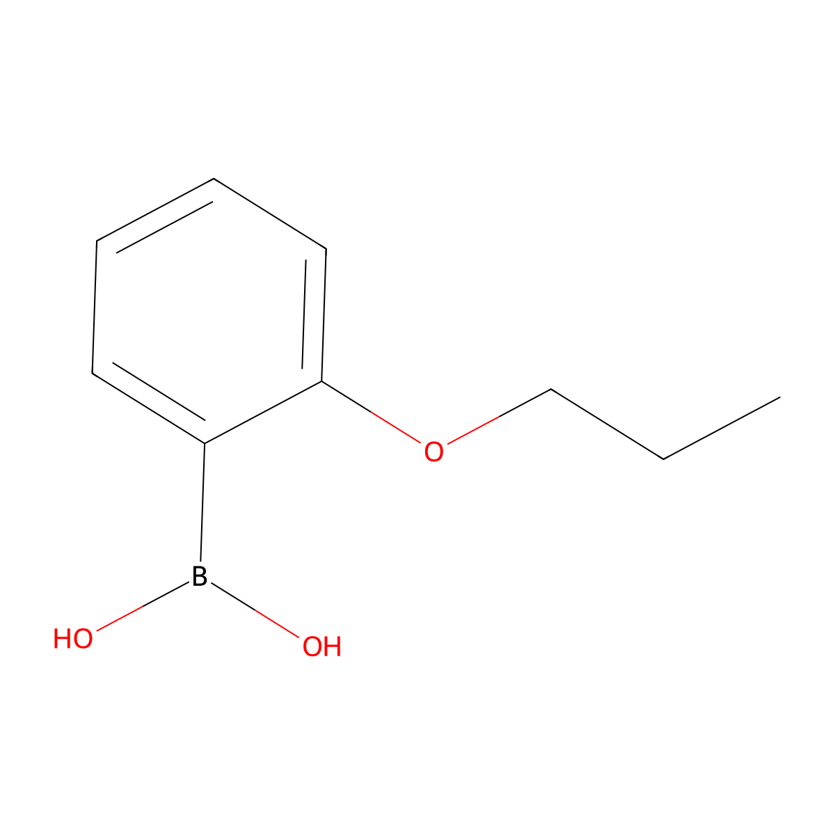 2-Propoxybenzeneboronic acid molecular structure, CAS 134896-34-7