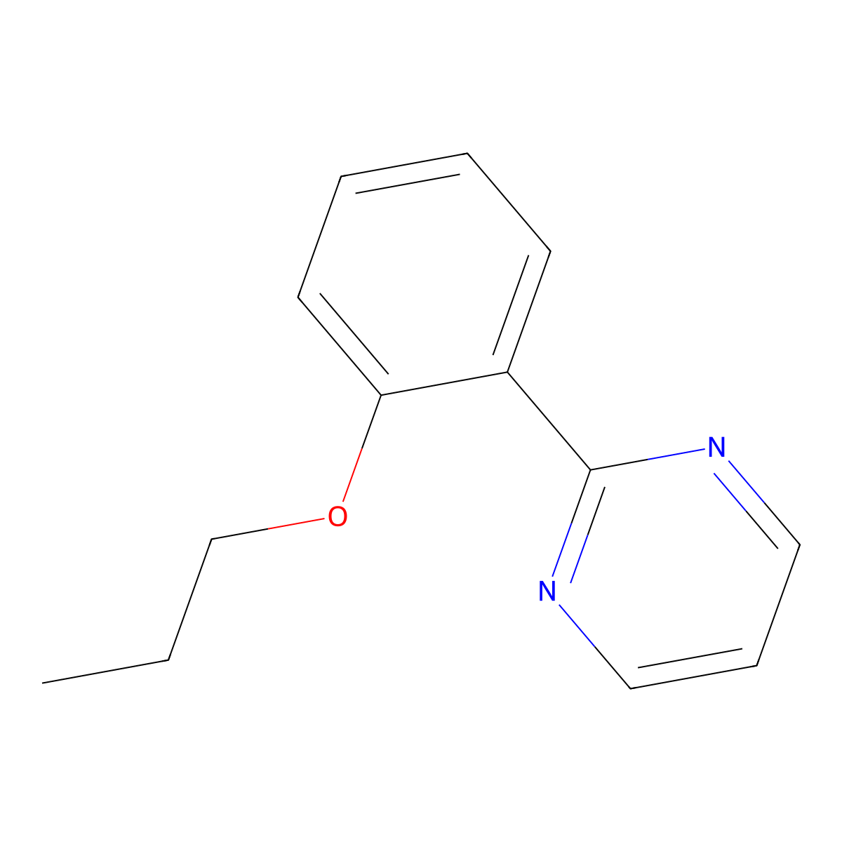 2-(2-Propoxyphenyl)pyrimidine molecular structure, CAS 134896-36-9
