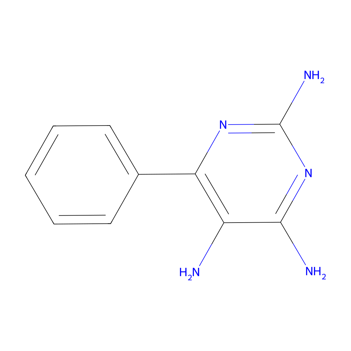 6-Phenylpyrimidine-2,4,5-triamine molecular structure, CAS 13491-72-0