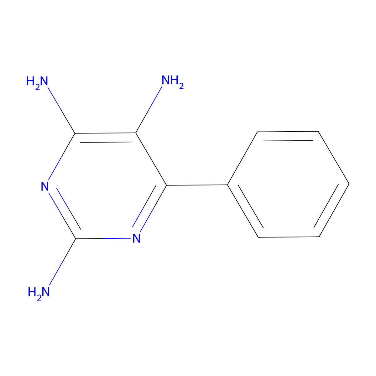 6-Phenylpyrimidine-2,4,5-triamine molecular structure, CAS 13491-72-0