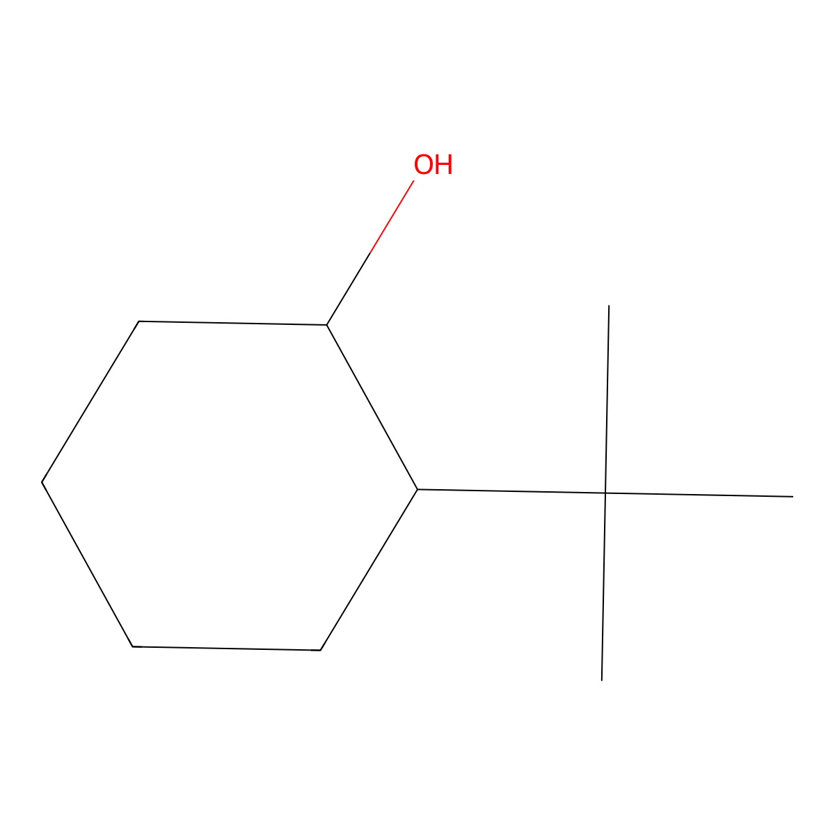 2-tert-Butylcyclohexanol molecular structure, CAS 13491-79-7