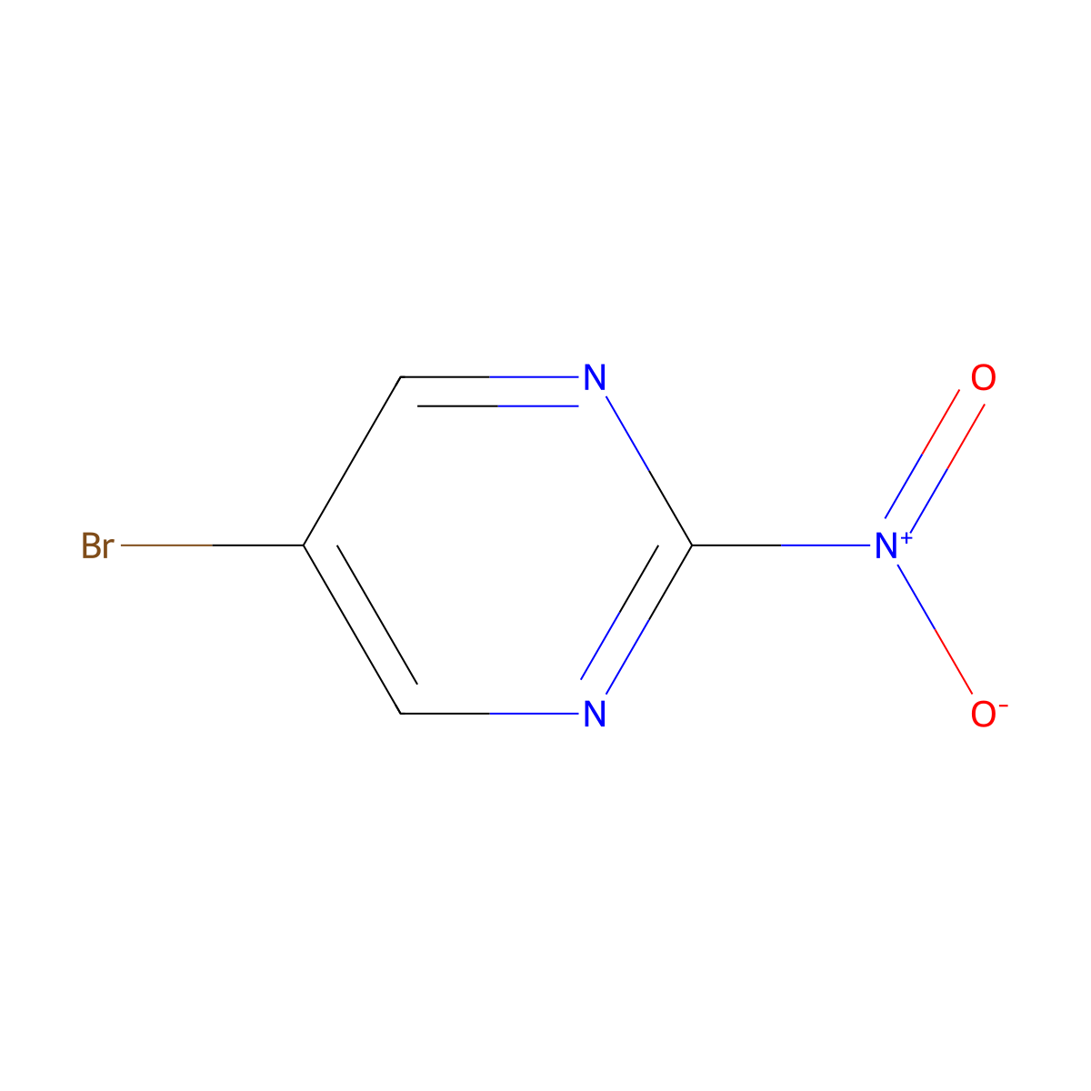 5-Bromo-2-nitropyrimidine molecular structure, CAS 1349140-68-6