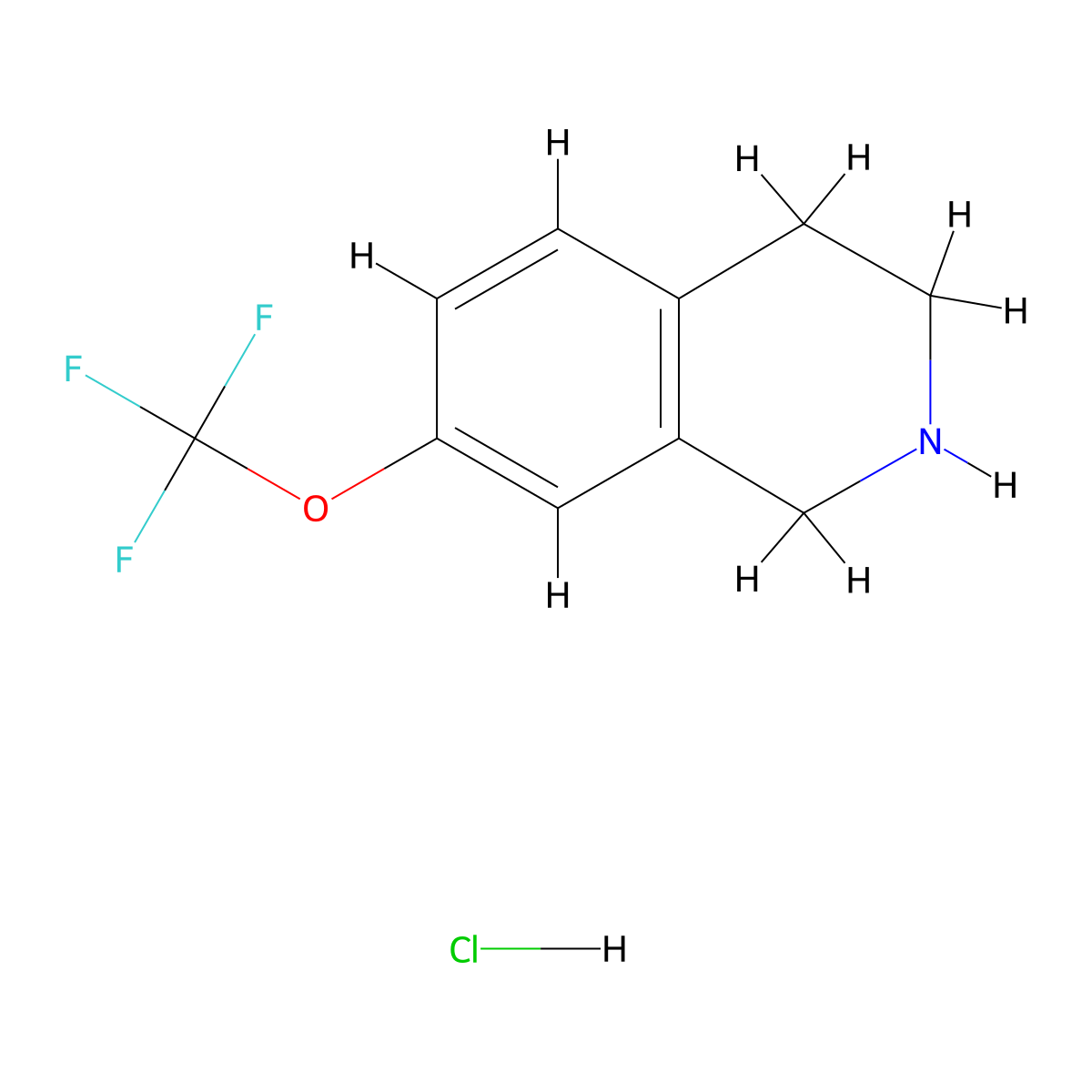 7-(Trifluoromethoxy)-1,2,3,4-tetrahydroisoquinoline hydrochloride molecular structure, CAS 1349197-81-4