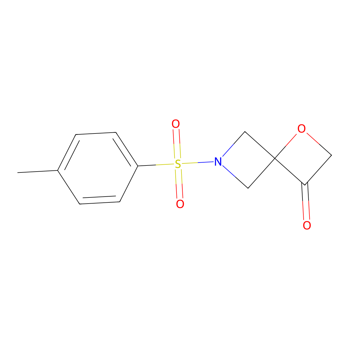 6-Tosyl-1-oxa-6-azaspiro[3.3]heptan-3-one molecular structure, CAS 1349199-62-7
