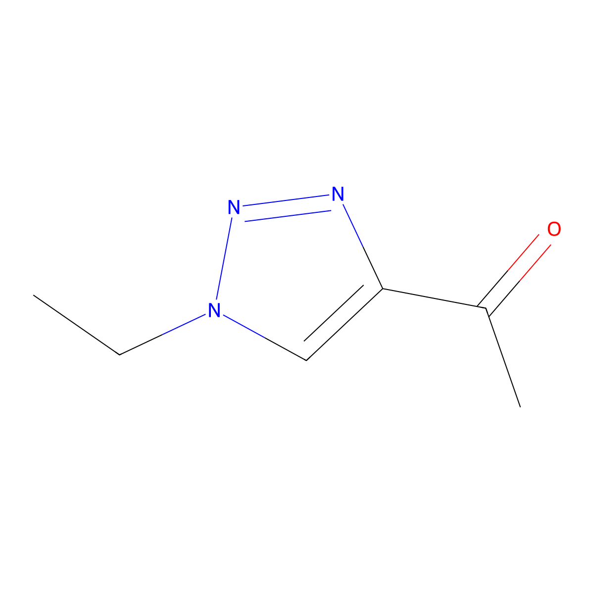 1-(1-ethyl-1H-1,2,3-triazol-4-yl)ethan-1-one molecular structure, CAS 134926-94-6