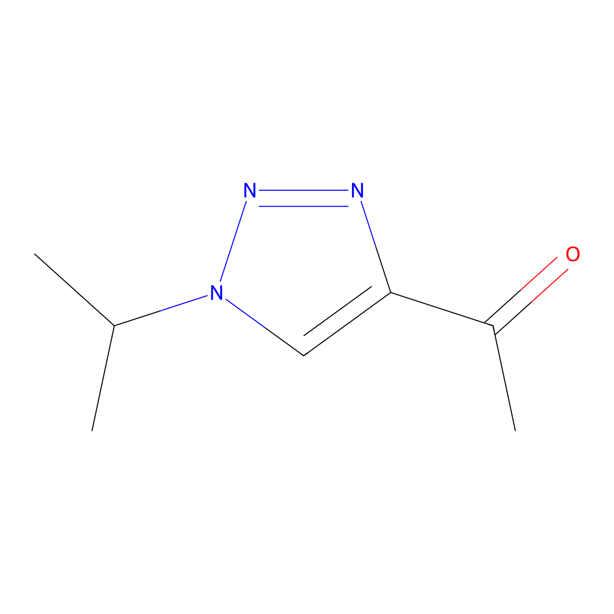 Ethanone, 1-[1-(1-methylethyl)-1H-1,2,3-triazol-4-yl]- molecular structure, CAS 134926-95-7