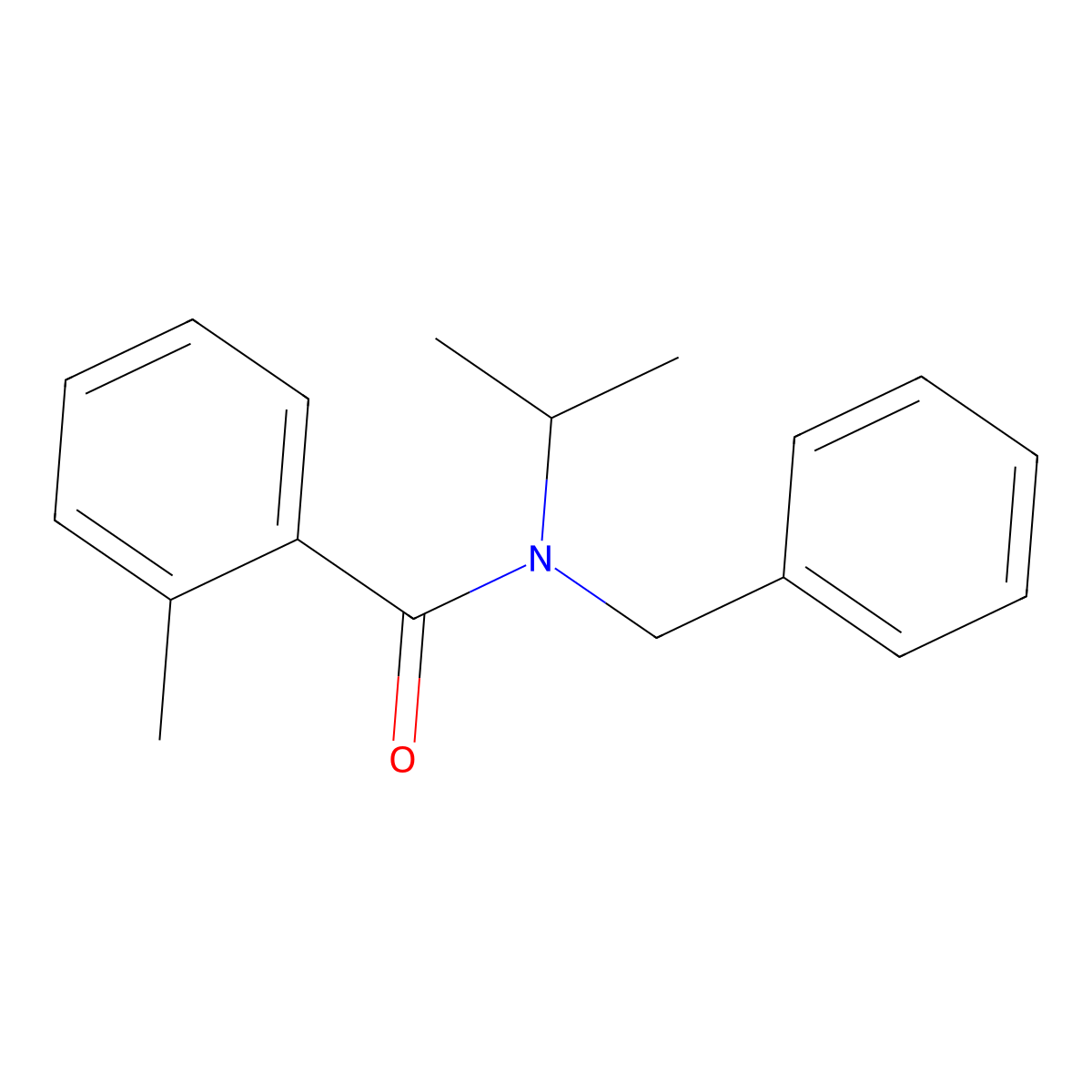 N-benzyl-2-methyl-N-propan-2-ylbenzamide molecular structure, CAS 13493-25-9