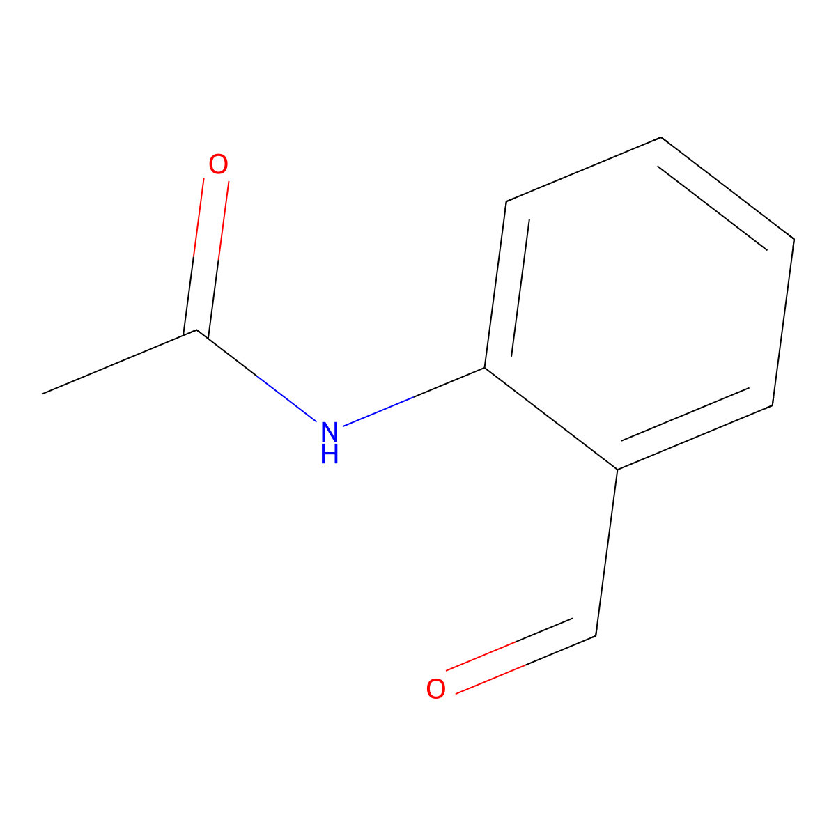 N-(2-formylphenyl)acetamide molecular structure, CAS 13493-47-5