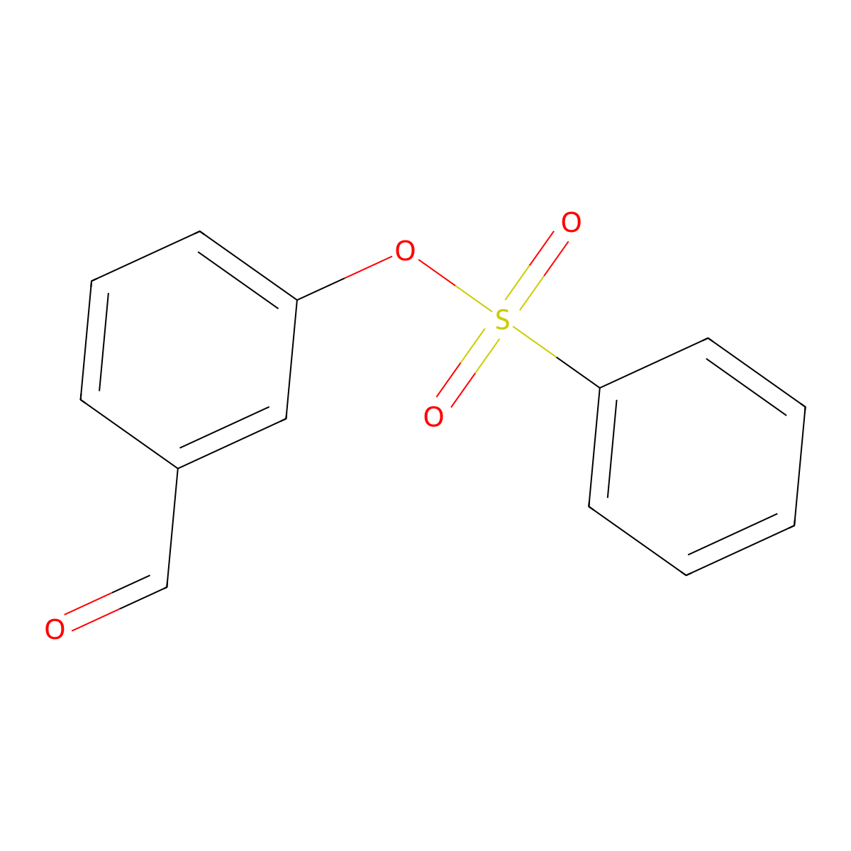 3-Formylphenyl benzenesulfonate molecular structure, CAS 13493-49-7