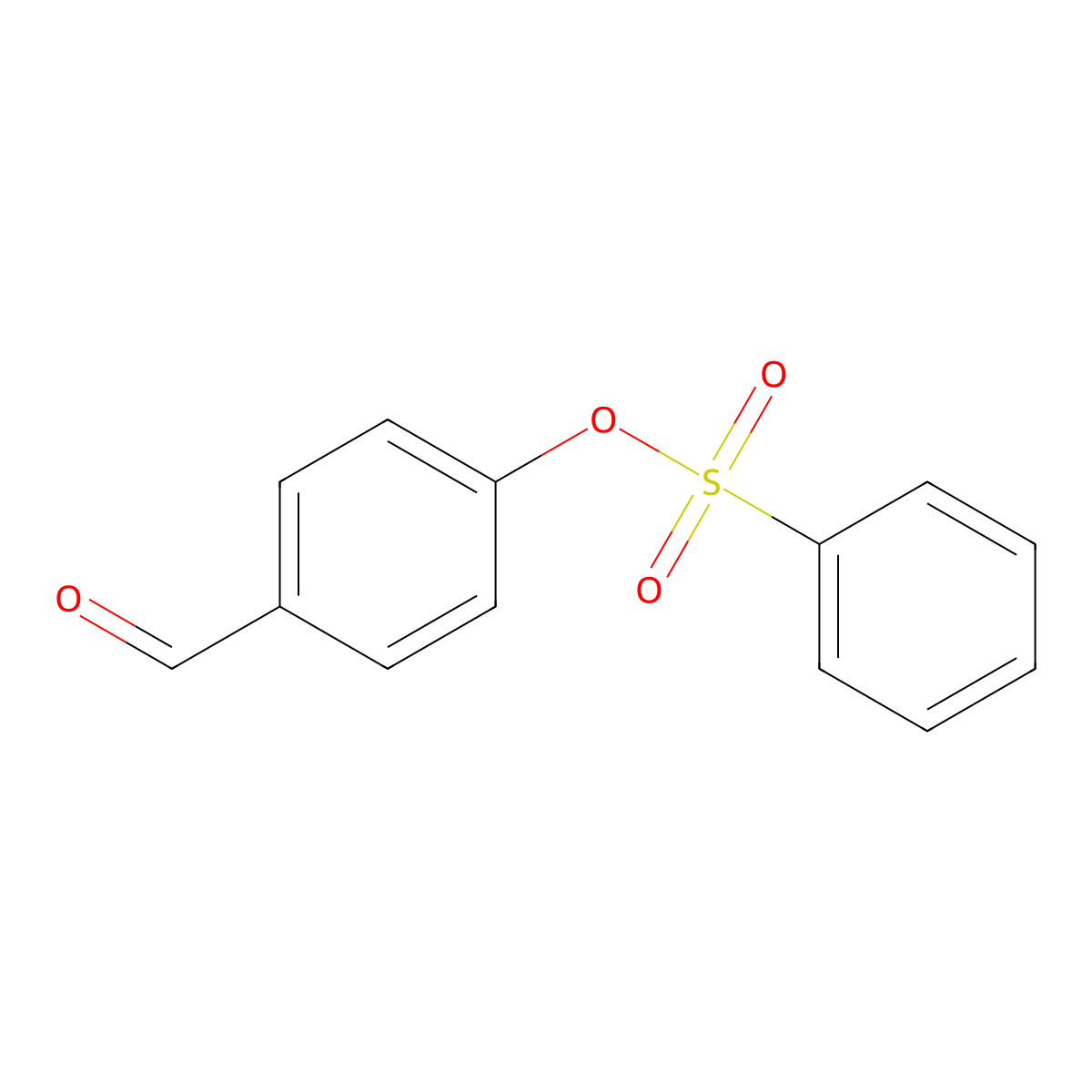 4-Formylphenyl benzenesulfonate molecular structure, CAS 13493-50-0