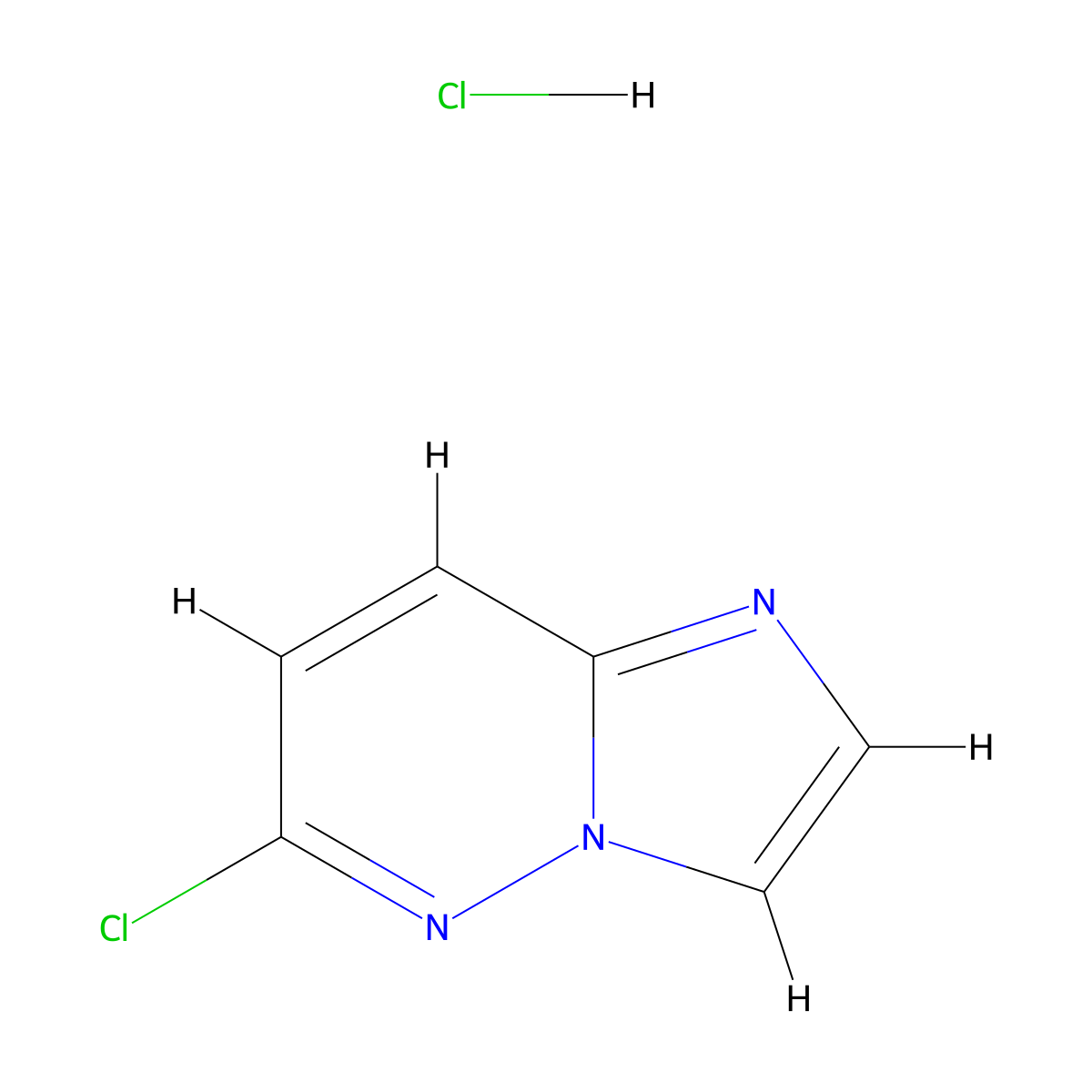 6-Chloroimidazo[1,2-b]pyridazine hydrochloride molecular structure, CAS 13493-79-3
