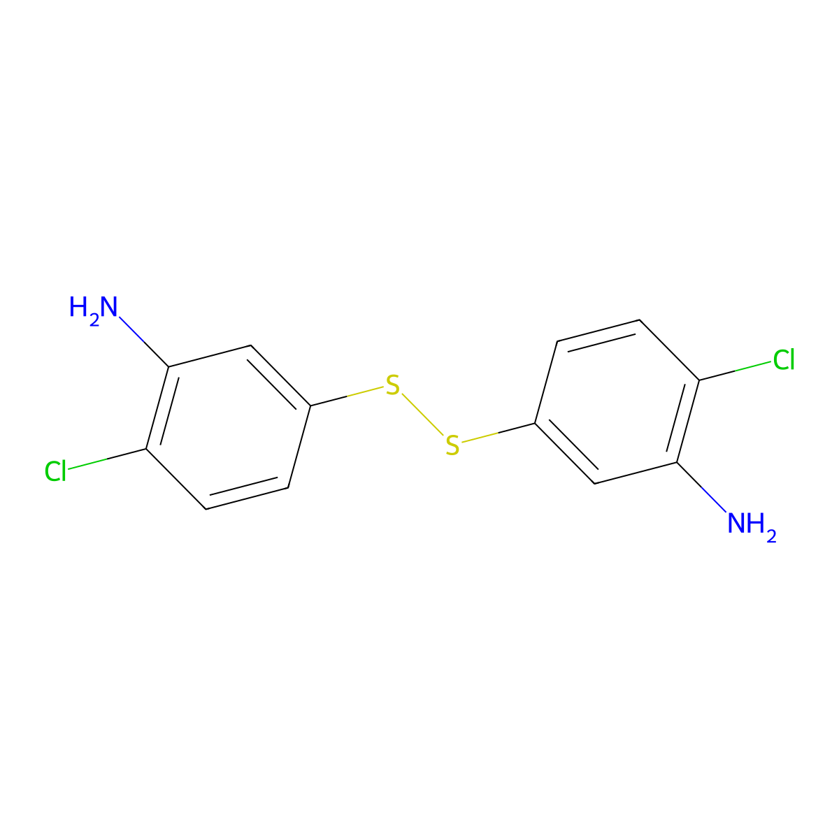 5,5'-Disulfanediylbis(2-chloroaniline) molecular structure, CAS 1349338-07-3