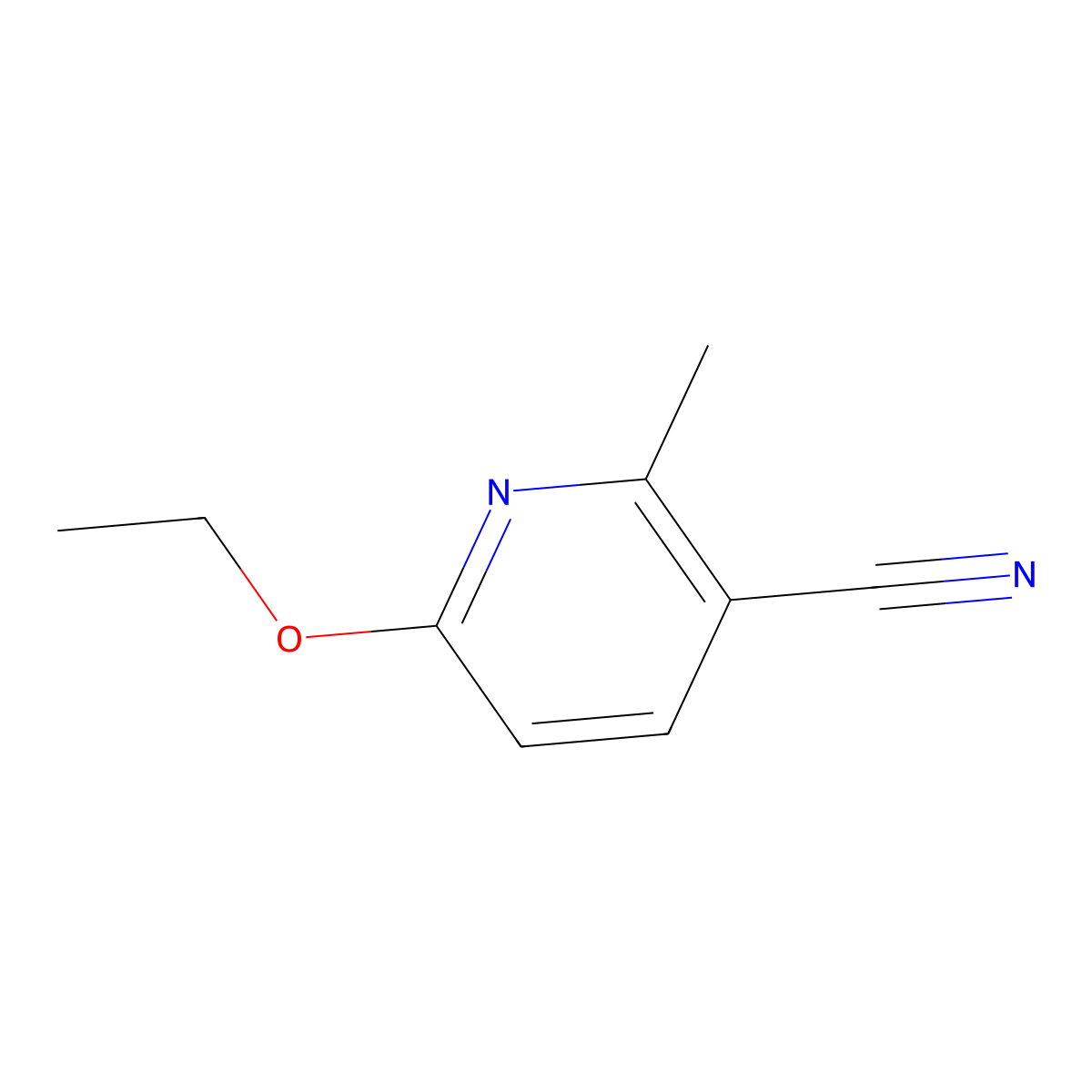 6-Ethoxy-2-methylnicotinonitrile molecular structure, CAS 134938-49-1